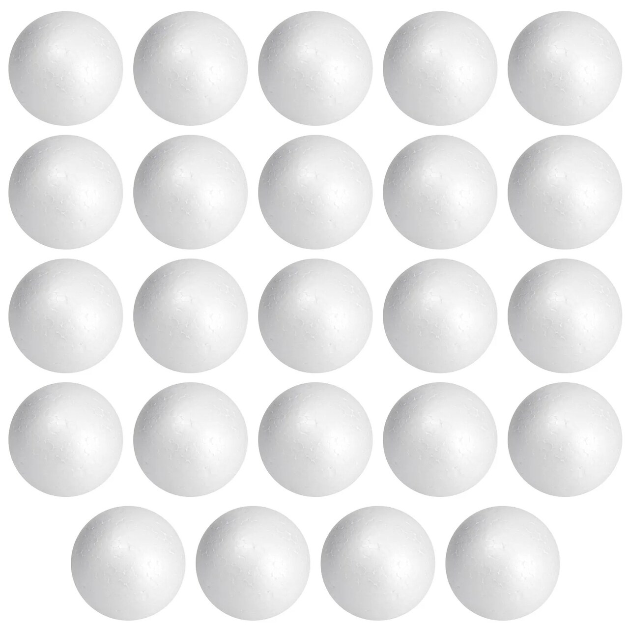 24 Pack 3 Inch Foam Balls for Arts and Craft Supplies, DIY (Polystyrene)